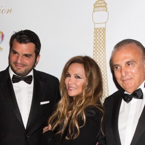 Haig Avakian, Hélène Ségara et Edouard Avakian - 40 ème édition "The Best Awards" à l'hôtel Four Seasons George V à Paris le 27 janvier 2017.