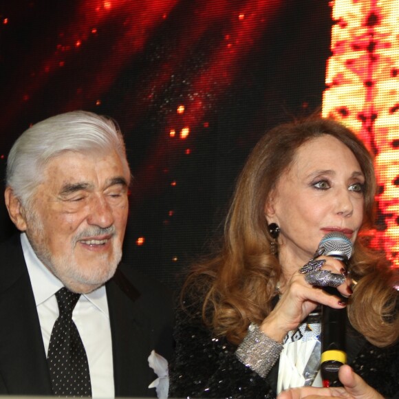 Mario Adorf, Marisa Berenson et Massimo Gargia à la soirée de la 40ème édition "The Best Awards" à l'hôtel Four Seasons George V à Paris, le 27 Janvier 2017. © Philippe Baldini/Bestimage