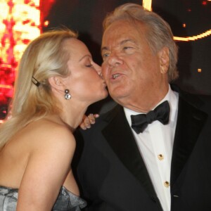 Pamela Anderson et Massimo Gargia à la soirée de la 40ème édition "The Best Awards" à l'hôtel Four Seasons George V à Paris, le 27 Janvier 2017. © Philippe Baldini/Bestimage