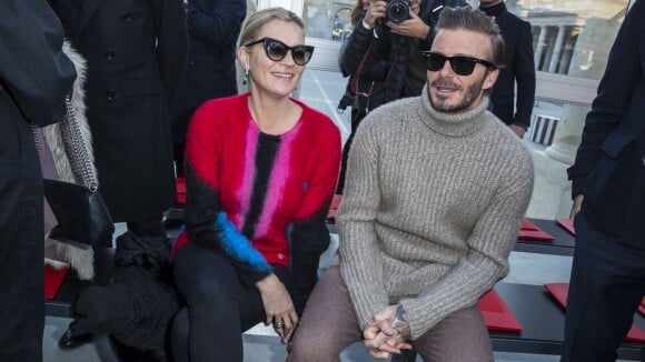 Défilé de mode "Louis Vuitton" homme collection automne-hiver 2017-2018 dans les jardins du Palais Royal à Paris le 19 janvier 2017.