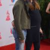 Pharrell Williams et sa femme Helen Lasichanh enceinte lors du photocall des arrivées de la 17ème soirée des "Latin Grammy Awards" au T-Mobile Arena à Las Vegas, le 17 novembre 2016.