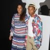 Pharrell Williams et sa femme Helen Lasichanh enceinte à la soirée Chanel en l'honneur du nouveau parfum N 5 L' EAU à Sunset Tower à Los Angeles, le 22 septembre 2016.