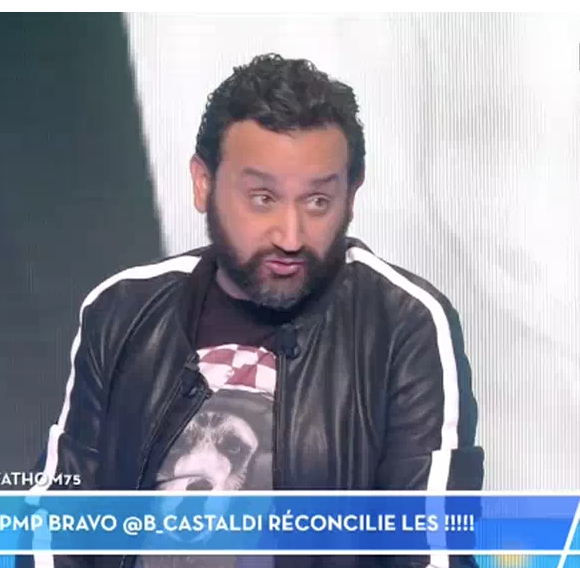 Cyril Hanouna s'en prend à arthur sur le plateau de "Touche pas à mon poste" sur C8. le 31 janvier 2017.