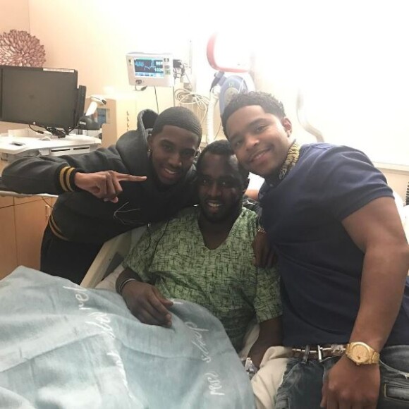 P. Diddy à l'hôpital après son opération du genou. Instagram, janvier 2017
