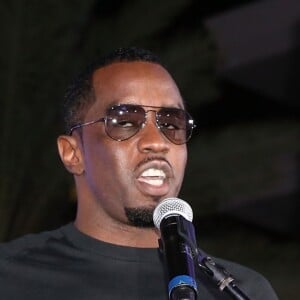 Sean John Combs lors de la conférence de presse Kick-Off Revolt Music à Miami Beach, le 13 octobre 2016.