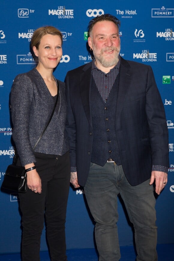 Elise Ancion et Bouli Lanners - 7e cérémonie des Magritte du Cinéma, qui récompense le septième art belge francophone, au Square, à Bruxelles le 4 février 2017.