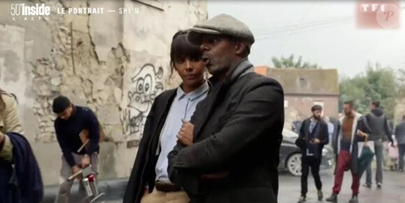Shy'm et son papa sur le tournage du clip "Il faut vivre" - "50 minutes inside", samedi 4 février 2017, TF1