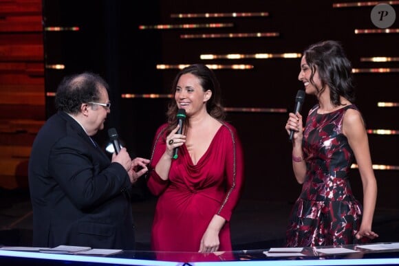 Semi-exclusif - Frédéric Lodéon, Sonya Yoncheva et Leïla Kaddour-Boudadi - 24ème Victoires de la musique classique à Radio France à Paris le 1er février 2017. © Cyril Moreau - Veeren Ramsamy / Bestimage