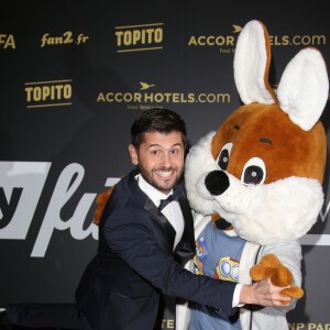 Christophe Beaugrand et Tam Tam - 4ème cérémonie des Melty Future Awards au Grand Rex à Paris, le 6 février 2017. © Denis Guignebourg/Bestimage