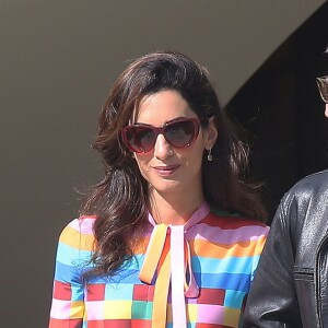 Semi-Exclusif - George Clooney et sa femme Amal quittent l'hôtel Eden Roc au Cap d'Antibes, après avoir assisté au 69ème Festival International du Film de Cannes. Le 14 mai 2016