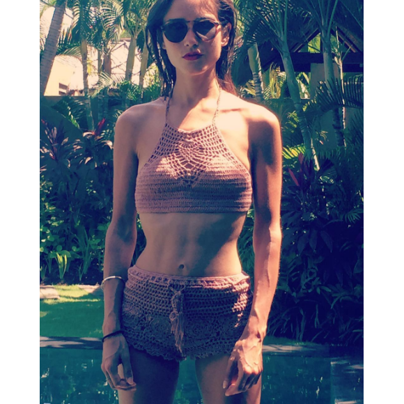 Joyce Jonathan très amincie lors de vacances au soleil - Photo publiée sur Instagram en décembre 2016