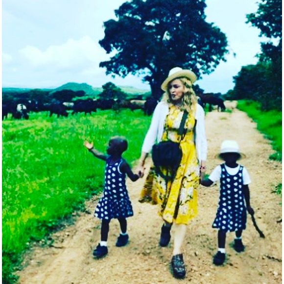 Madonna a adopté deux nouvelles jumelles au Malawi - Photo publiée sur Instagram en février 2017