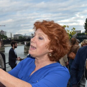 Exclusif - Bernard Le Coq et Véronique Genest - Soirée "Fête des fictions de France 3" à la péniche La Balle au Bond au port des Saints-Pères à Paris, le 4 juillet 2016. © Lionel Urman/Bestimage