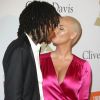 Wiz Khalifa et Amber Rose au gala pré-Grammy à l'hôtel The Beverly Hilton à Beverly Hills, le 11 février 2017