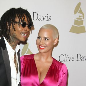 Wiz Khalifa et Amber Rose au gala pré-Grammy à l'hôtel The Beverly Hilton à Beverly Hills, le 11 février 2017