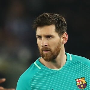 Lionel Messi lors du match de Ligue des Champions, 8ème de finale, Paris Saint-Germain contre le FC Barcelona au parc des Princes à Paris, France, le 14 février 2017. Le PSG a remporté le match sur le score de 4-0. © Cyril Moreau/Bestimage