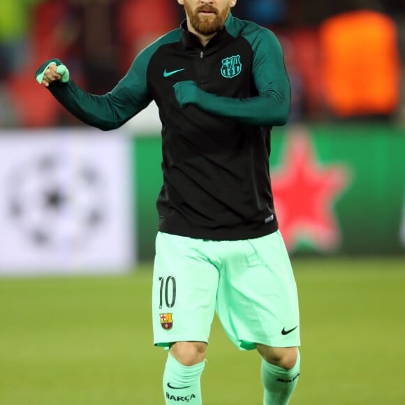 Lionel Messi lors du match de Ligue des Champions, 8ème de finale, Paris Saint-Germain contre le FC Barcelona au parc des Princes à Paris, France, le 14 février 2017. Le PSG a remporté le match sur le score de 4-0. © Cyril Moreau/Bestimage