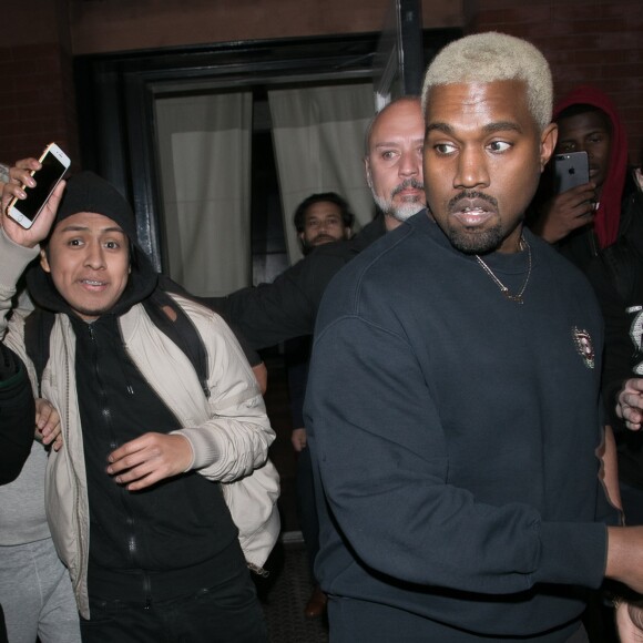 Kim Kardashian et Kanye West se rendent à l'after-party organisée au restaurant Negril, à New York, le 15 février 2017.