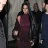Kim Kardashian et Kanye West se rendent à l'after-party organisée au restaurant Negril, à New York, le 15 février 2017.