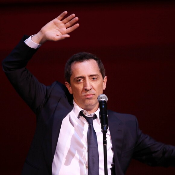 Exclusif - Gad Elmaleh se produit sur la mythique scène du "Carnegie Hall" à New York, avec son spectacle "Oh My Gad", entièrement joué en anglais. New York, le 11 février 2017. © Dominique Jacovides/Bestimage