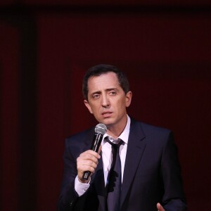 Exclusif - Gad Elmaleh se produit sur la mythique scène du "Carnegie Hall" à New York, avec son spectacle "Oh My Gad", entièrement joué en anglais. New York, le 11 février 2017. © Dominique Jacovides/Bestimage