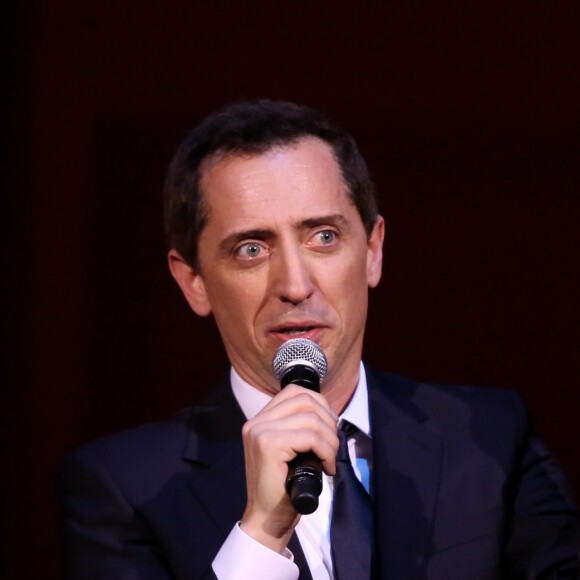 Exclusif - Gad Elmaleh se produit sur la mythique scène du "Carnegie Hall" à New York, avec son spectacle "Oh My Gad", entièrement joué en anglais. New York, le 11 février 2017. © Dominique Jacovides/Bestimage