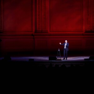 Exclusif - Gad Elmaleh se produit sur la mythique scène du "Carnegie Hall" à New York, avec son spectacle "Oh My Gad", entièrement joué en anglais. New York, le 11 février 2017. © Dominique Jacovides/Bestimage