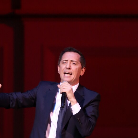 Exclusif - Gad Elmaleh se produit sur la mythique scène du "Carnegie Hall" à New York, avec son spectacle "Oh My Gad", entièrement joué en anglais. New York, le 11 février 2017. © Dominique Jacovides/Bestimage