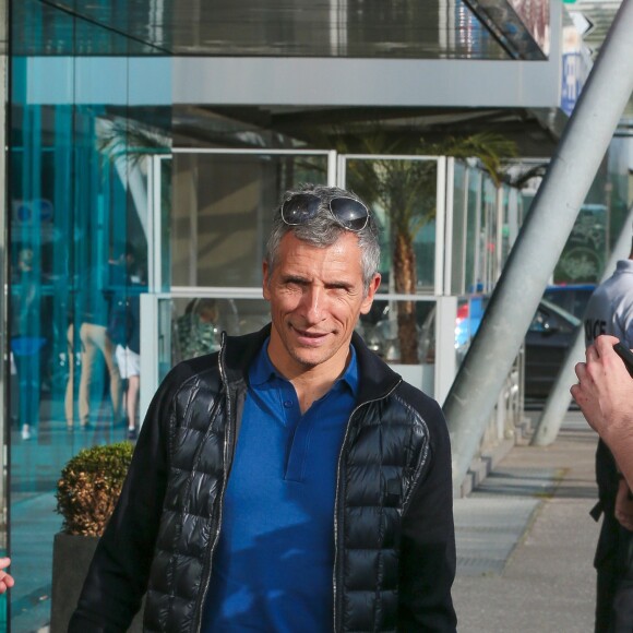 Nagui à Lille pour le match France / Suisse le 18 juin 2016. © Stéphane Vansteenkiste / Bestimage