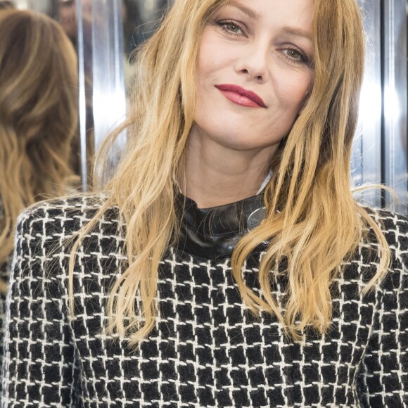 Vanessa Paradis au défilé de mode Haute-Couture printemps-été 2017 "Chanel" au Grand Palais à Paris le 24 janvier 2017. © Olivier Borde / Bestimage