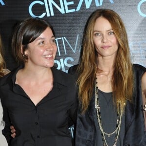 Vanessa Paradis et Cécilie Rouand à Paris le 9 juillet 2012.