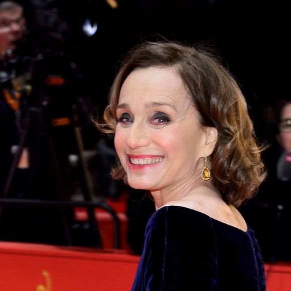 Kristin Scott Thomas (habillée en Dior Haute Couture) à la première du film "The Party" lors 67e Festival du Film International de Berlin, la Berlinale, à Berlin, Allemagne, le 13 février 2017.