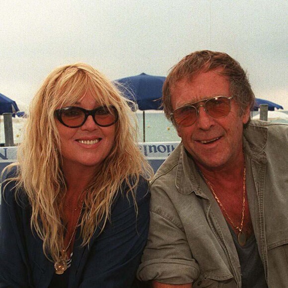 Marc Simenon et sa femme Mylène Demongeot à Saint Tropez en 1996.