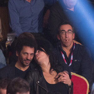 Tomer Sisley et sa compagne Sandra Zeitoun de Matteis - People à la soirée des World Series of Boxing France vs Angleterre à la salle Wagram à Paris le 23 février 2017. © Cyril Moreau/Bestimage