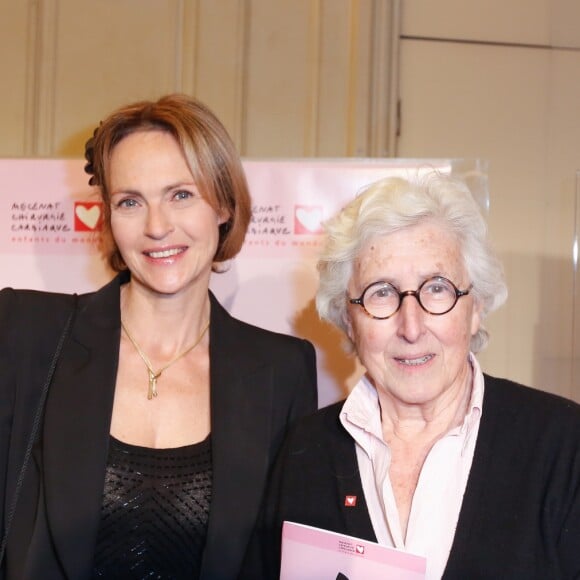 Alexandra Vandernoot et le Professeur Francine Leca - Gala du Coeur donné au profit de l'association Mécénat Chirurgie Cardiaque, avec un récital du pianiste Miroslav Kultyshev à la Salle Gaveau à Paris le 30 janvier 2017. © Philippe Doignon/Bestimage