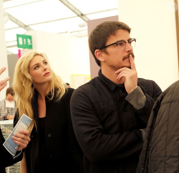 Josh Hartnett et sa compagne Tamsin Egerton - Vernissage du salon d'art contemporain "Frieze" à Londres. Le 13 octobre 2015