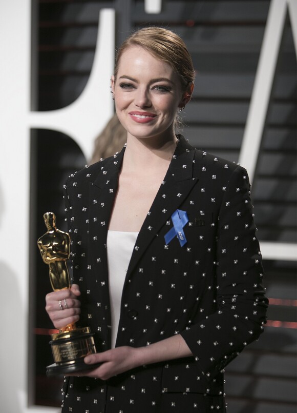 Emma Stone (Oscar de la meilleure actrice pour le film "La La Land") - Vanity Fair Oscar viewing party 2017 au Wallis Annenberg Center for the Performing Arts à Berverly Hills, le 26 février 2017. © Prensa Internacional/Zuma Press/Bestimage26/02/2017 - Beverly Hills