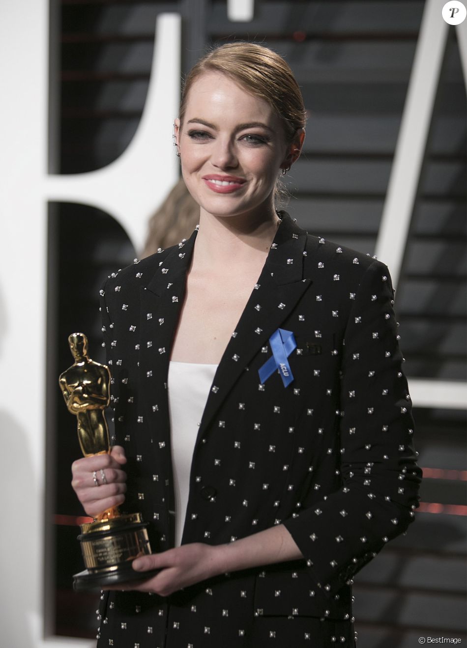 Emma Stone (Oscar De La Meilleure Actrice Pour Le Film La La Land ...