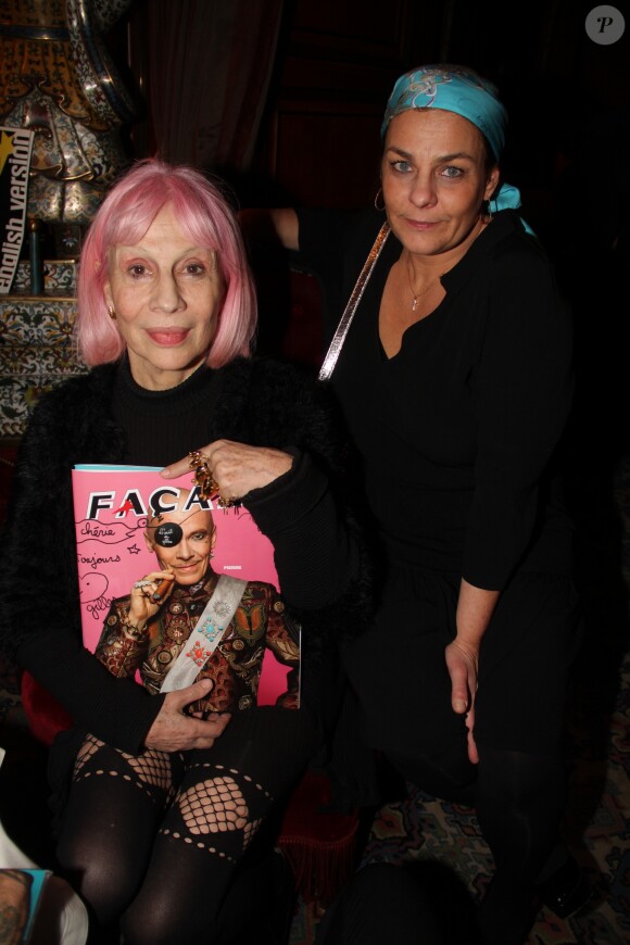 Marie Beltrami et Olivia Provost lors du cocktail de lancement du magazine Façade 16 à l'hôtel Costes à Paris, France, le 23 février 2017. © Philippe Baldini/Bestimage