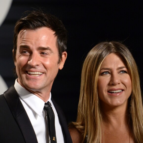 Jennifer Aniston et son mari Justin Theroux - Vanity Fair Oscar viewing party 2017 au Wallis Annenberg Center for the Performing Arts à Berverly Hills, le 26 février 2017. © Chris Delmas/Bestimage