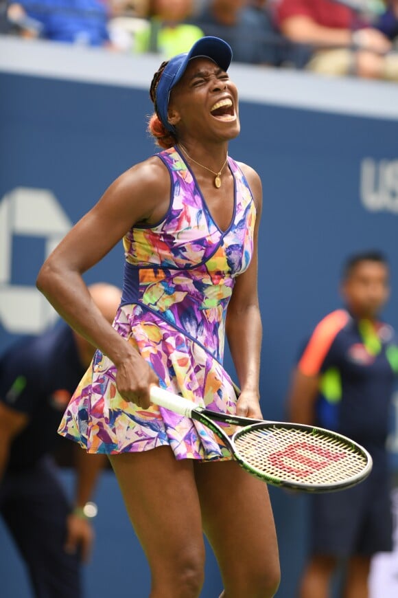 Venus Williams lors du huitième jour de l'US Open 2016 au USTA Billie Jean King National Tennis Center à Flushing Meadow, New York, le 5, Septembre 2016.