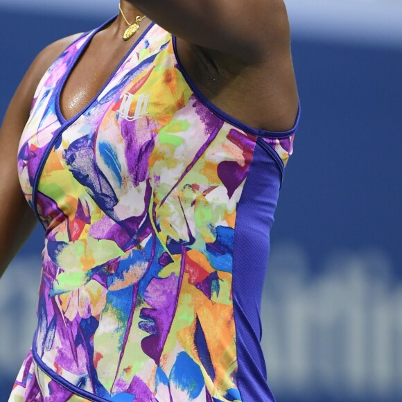 Venus Williams pendant l'US Open 2016 au USTA Billie Jean King National Tennis Center à Flushing Meadow, New York, le 1er Septembre 2016.