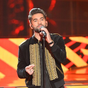 Le chanteur Kendji Girac à la 30ème édition du Téléthon 2016 (AFMTéléthon) à l'hippodrome de Longchamp à Paris, France, le 3 décembre 2016. Ce grand marathon caritatif en faveur de la recherche sur les maladies rares, s'est achevé dans la nuit avec 80,31 millions d'euros de promesses de dons au compteur, a annoncé l'Association Française contre les Myopathies (AFM-Téléthon). © Coadic Guirec/Bestimage