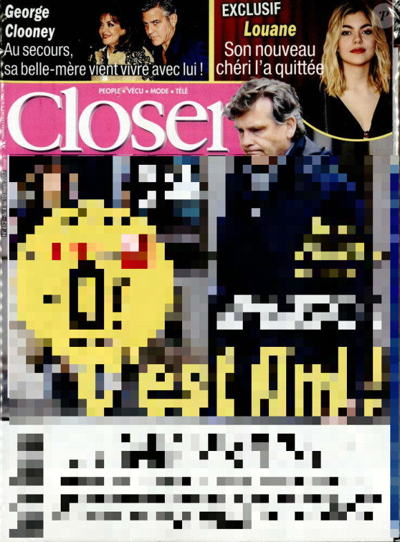 Closer, magazine en kiosques le 3 mars 2017.