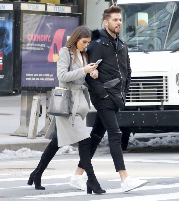 Exclusif - Iris Mittenaere (Miss Univers) et son compagnon Matthieu ont passé la Saint-Valentin ensemble, le 14 février dernier, à New York.