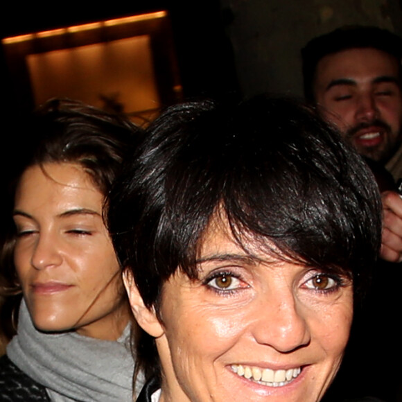 Florence Foresti à l'arrivée de la 11ème cérémonie des Globes de Cristal au Lido à Paris le 30 janvier 2017.