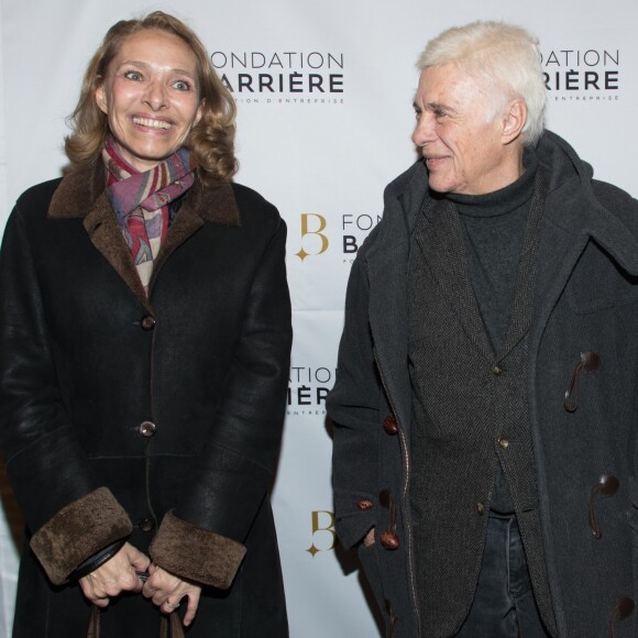 Guy Bedos et sa femme Joëlle lors de l'avant-première du film "Monsieur & Madame Andelman" au cinéma Elysées Biarritz à Paris, France, le 6 mars 2017. © Cyril Moreau/Bestimage