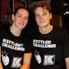 Camille Muffat, Yannick Agnel au Kettler Challenge au profit de l'association "L'étoile de Martin" à l'hôtel Molitor à Paris, le 1er décembre 2014