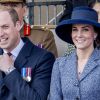 Le prince William et Kate Middleton, duchesse de Cambridge, lors de l'inauguration d'un monument à la mémoire des forces armées et civiles qui ont servies pendant la Guerre du golfe et les conflits en Irak et Afghanistan à Londres le 9 mars 2017.