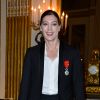 Marie-Agnès Gillot à la Cérémonie de remise des insignes de Chevalier de l'Ordre national de la Légion d'honneur à M. A. Gillot au ministère de la Culture et la Communication à PAris, France, le 15 mars 2017. © Coadic Guirec/Bestimage
